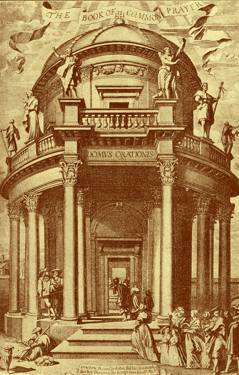Title Page of Book of Common Prayer by Bartolome Esteban and studio Murillo