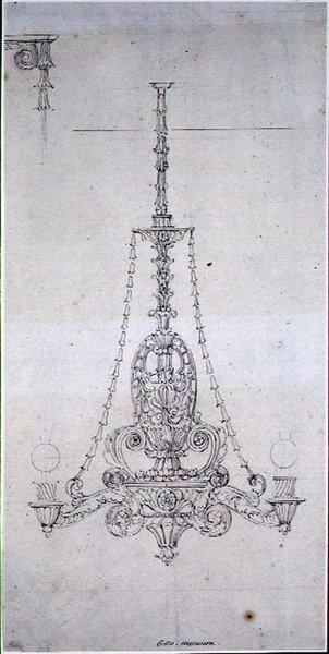 Design for a Chandelier by George Maddox