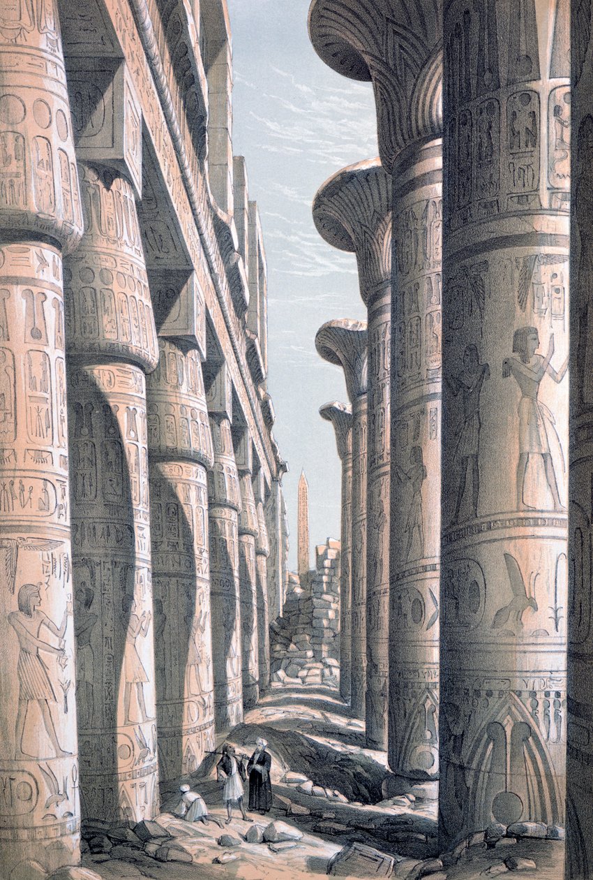 Great Temple, Karnac, Egypt, 19th century by George Moore