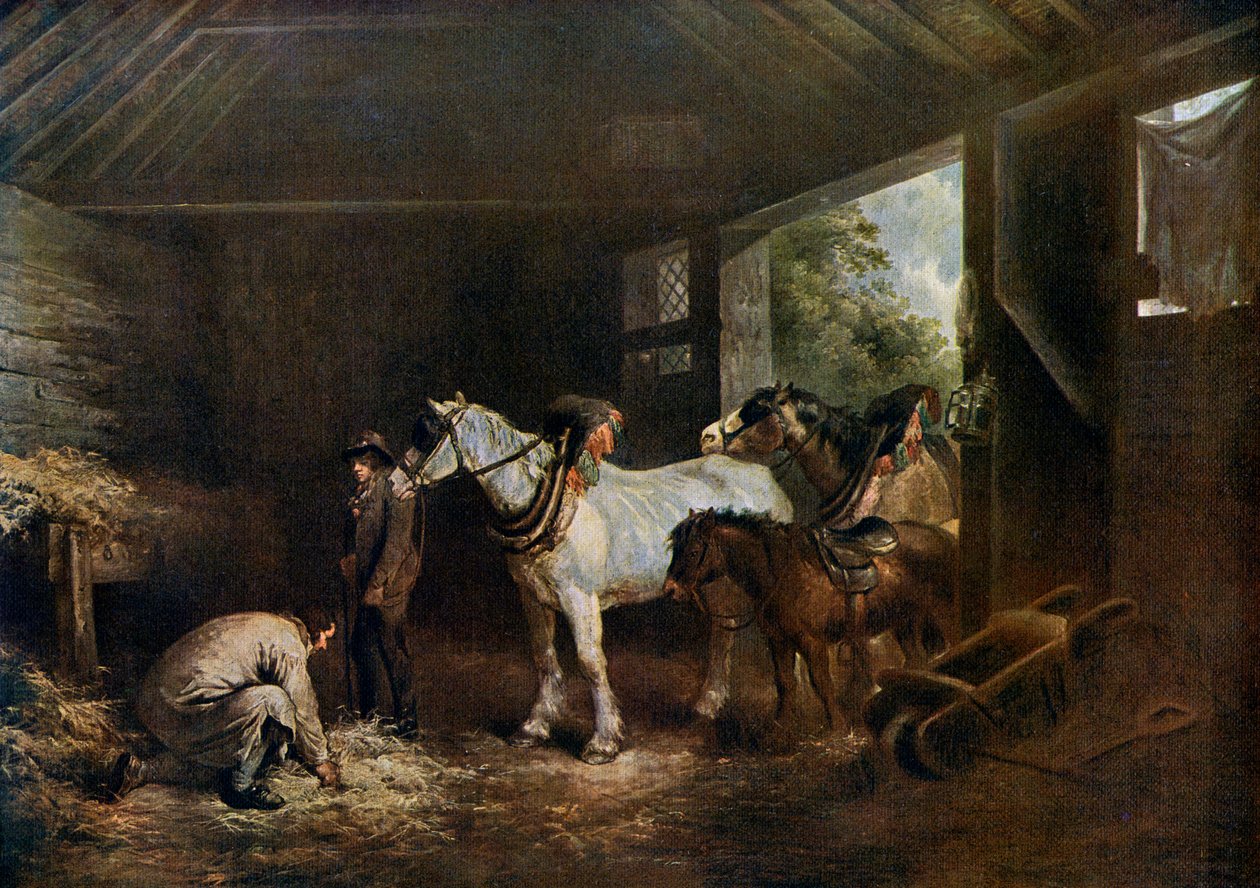 The Inside of the Stable by George Morland