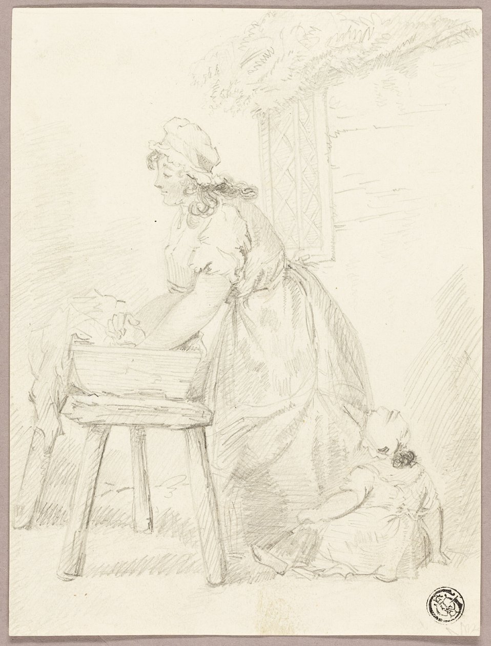Woman Washing Clothes by George Morland