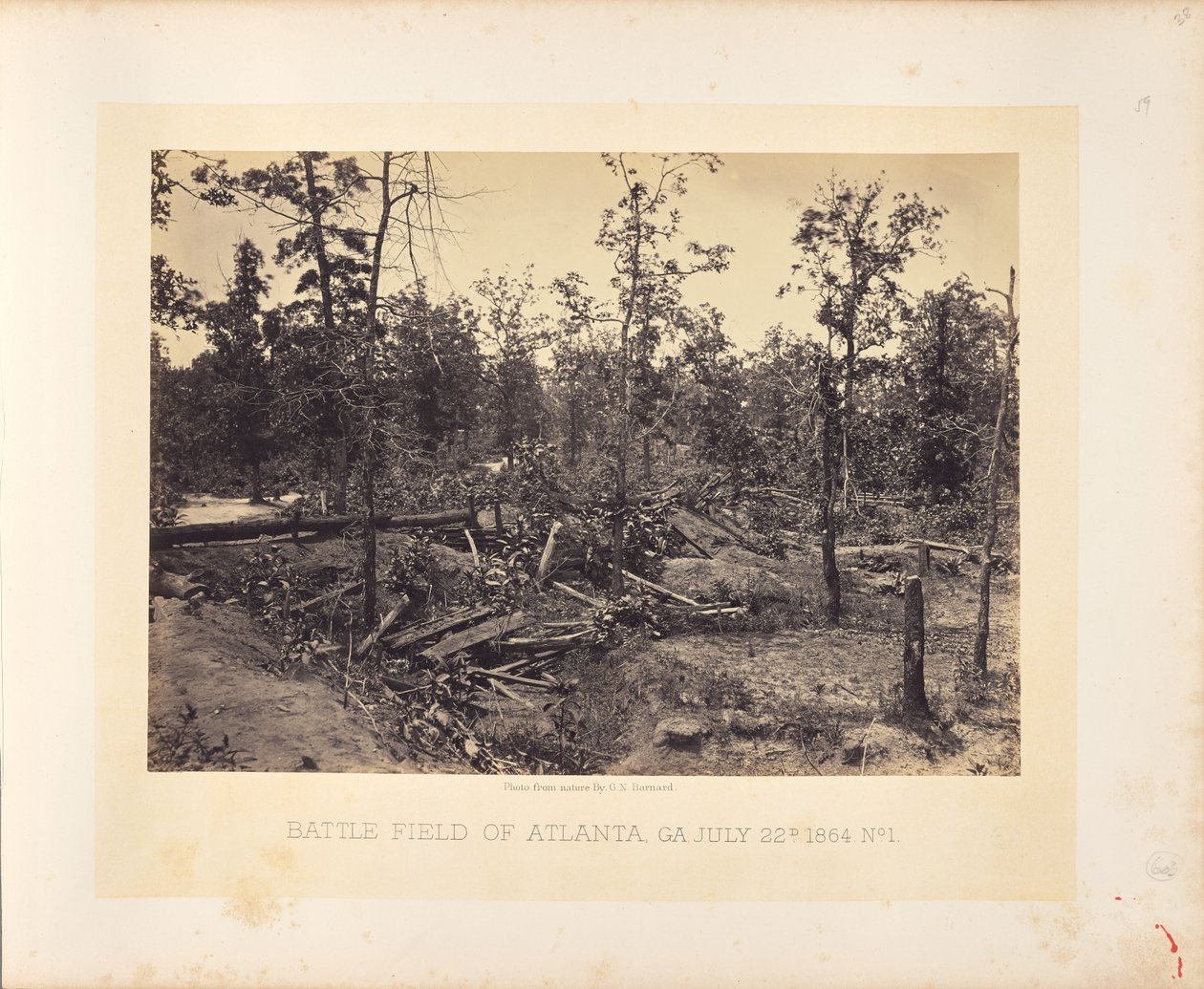 Battle Field of Atlanta, Georgia, July 22, 1864, No. 1 by George N. Barnard