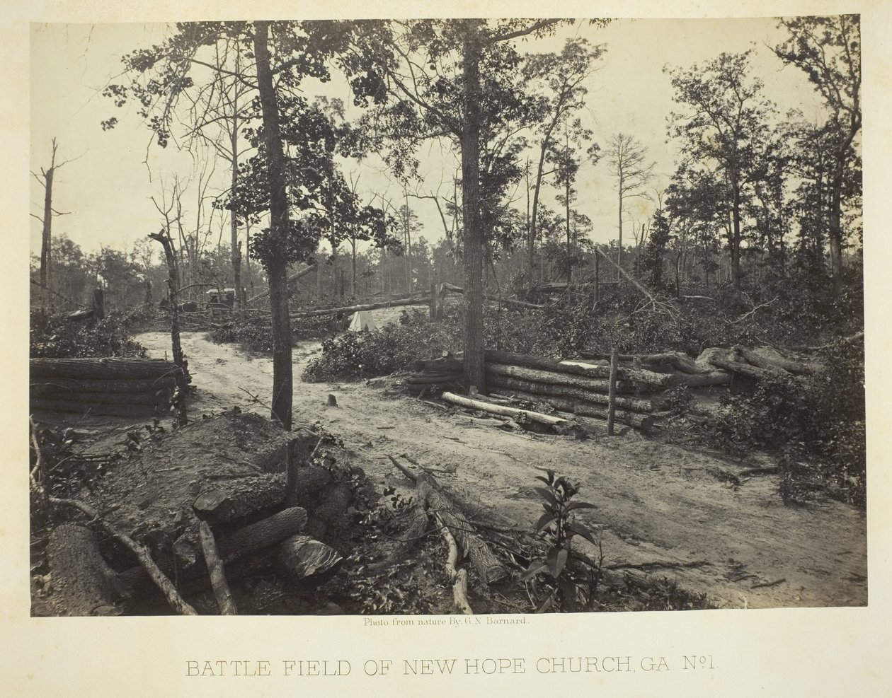 Battlefield of New Hope Church, GA, No. 1 by George N. Barnard