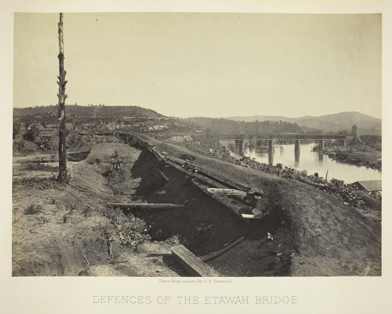 Defenses of the Etawah Bridge by George N. Barnard