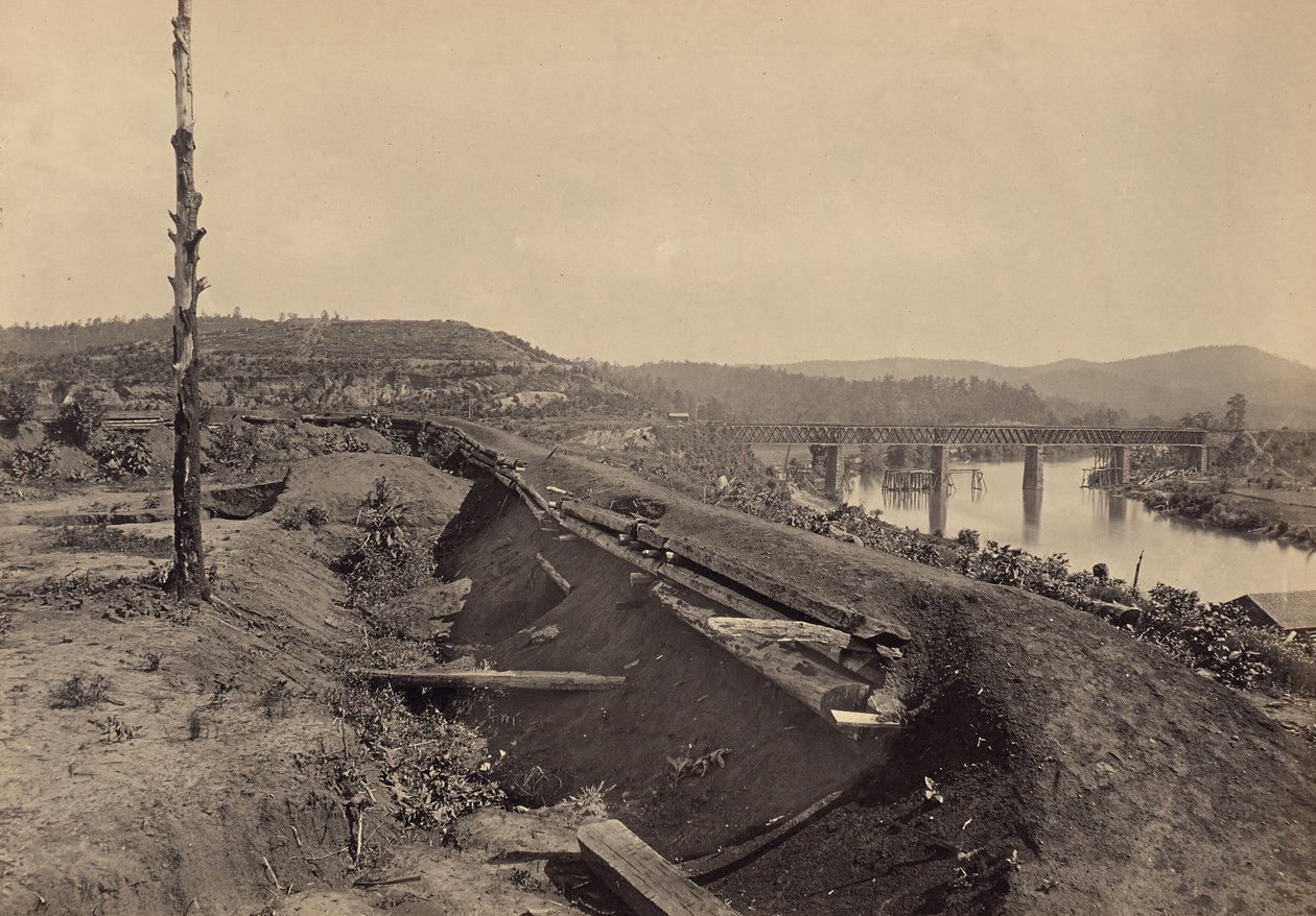 Defenses of the Etawah Bridge by George N. Barnard