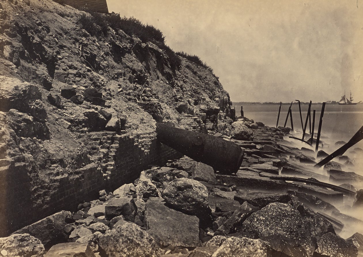 Exterior View of Fort Sumter by George N. Barnard