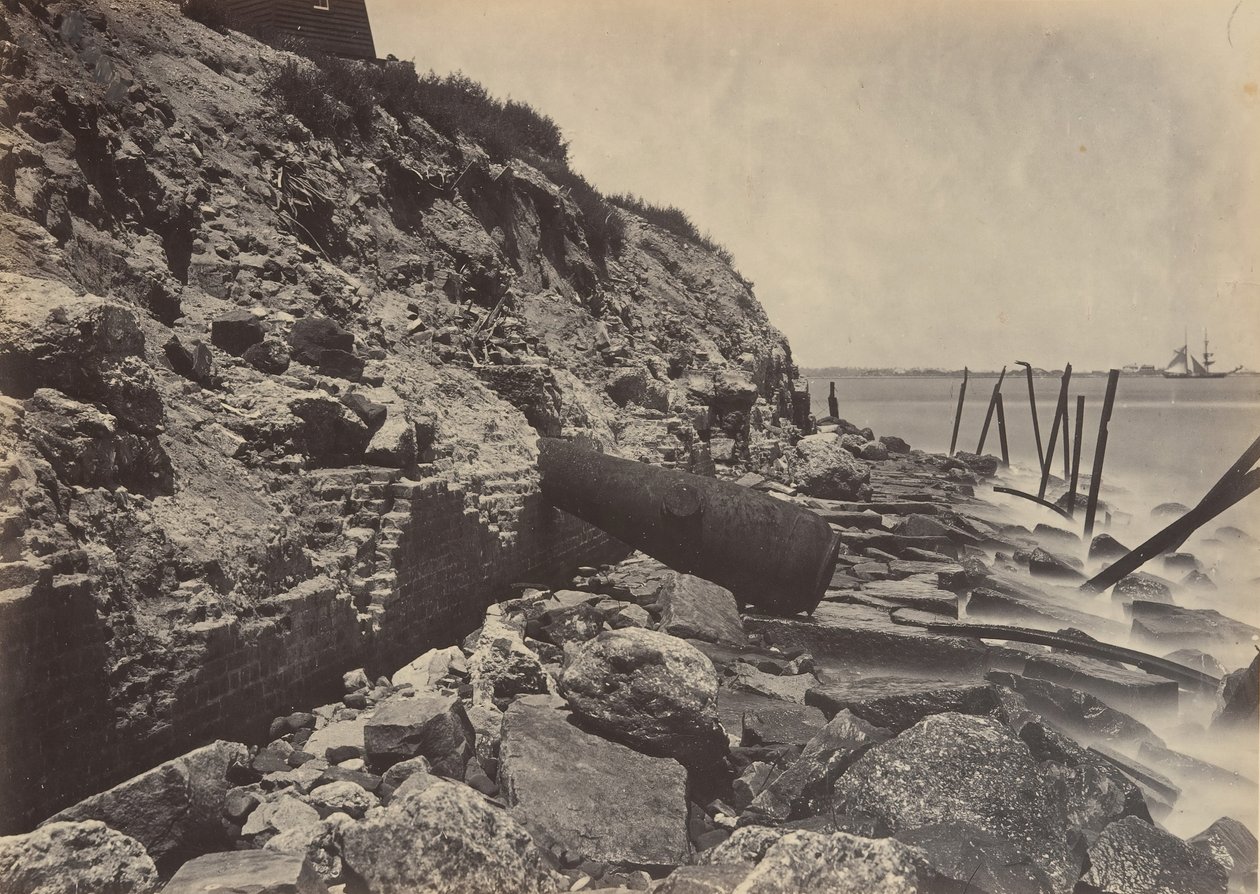 Exterior View of Fort Sumpter by George N. Barnard