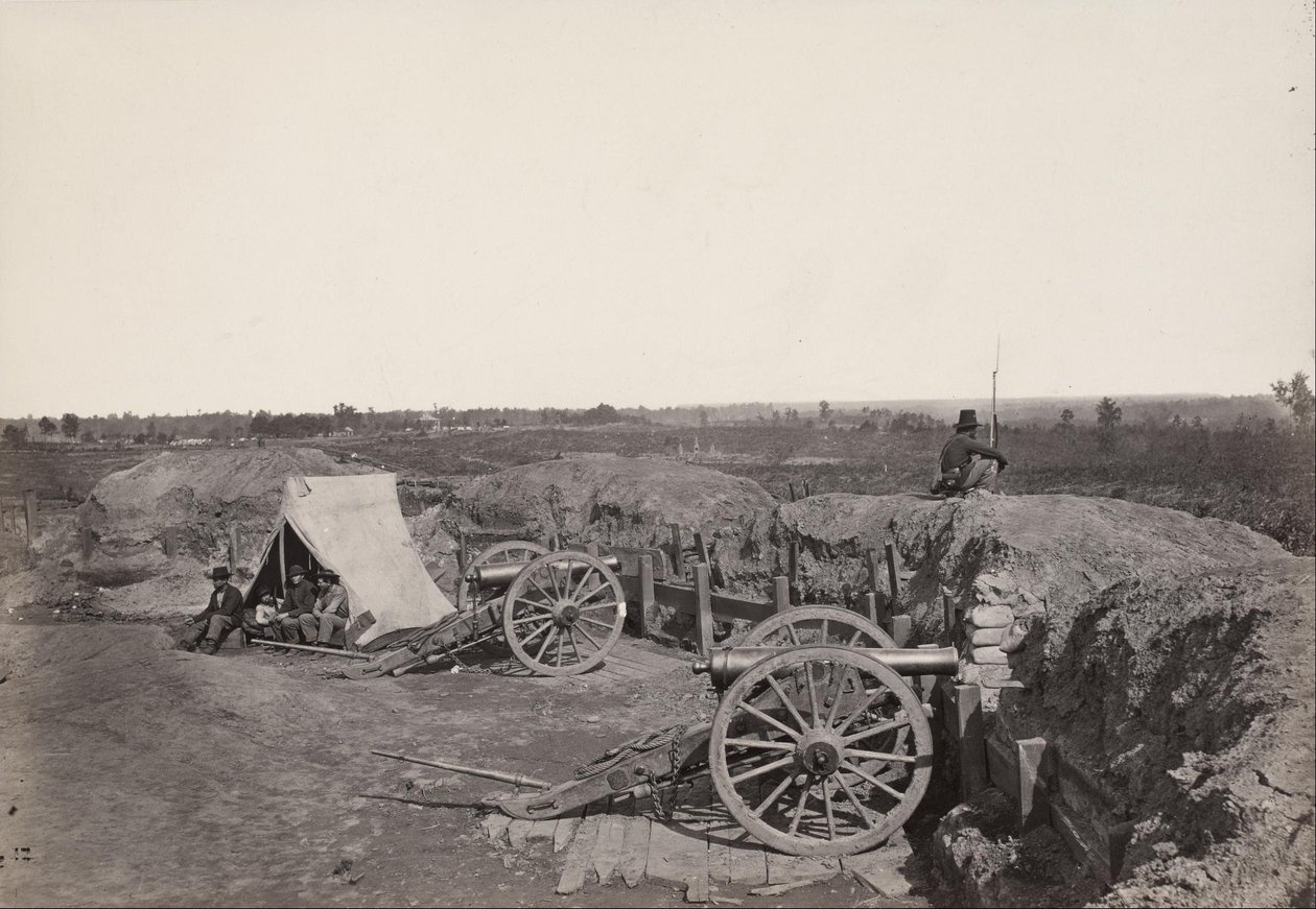 Former Confederate Fortifications in Front of Atlanta by George N. Barnard