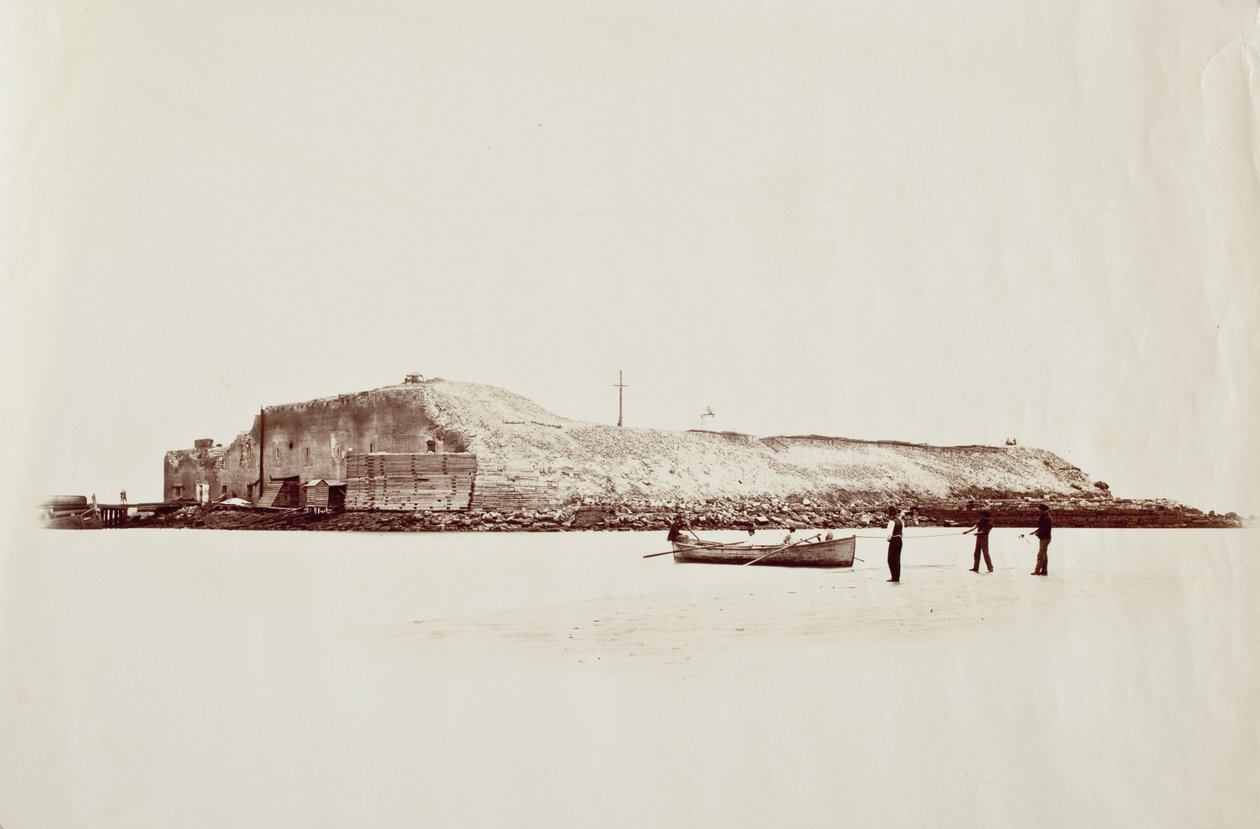 Fort Sumter, Exterior, 3 1/2 Miles From Charleston by George N. Barnard