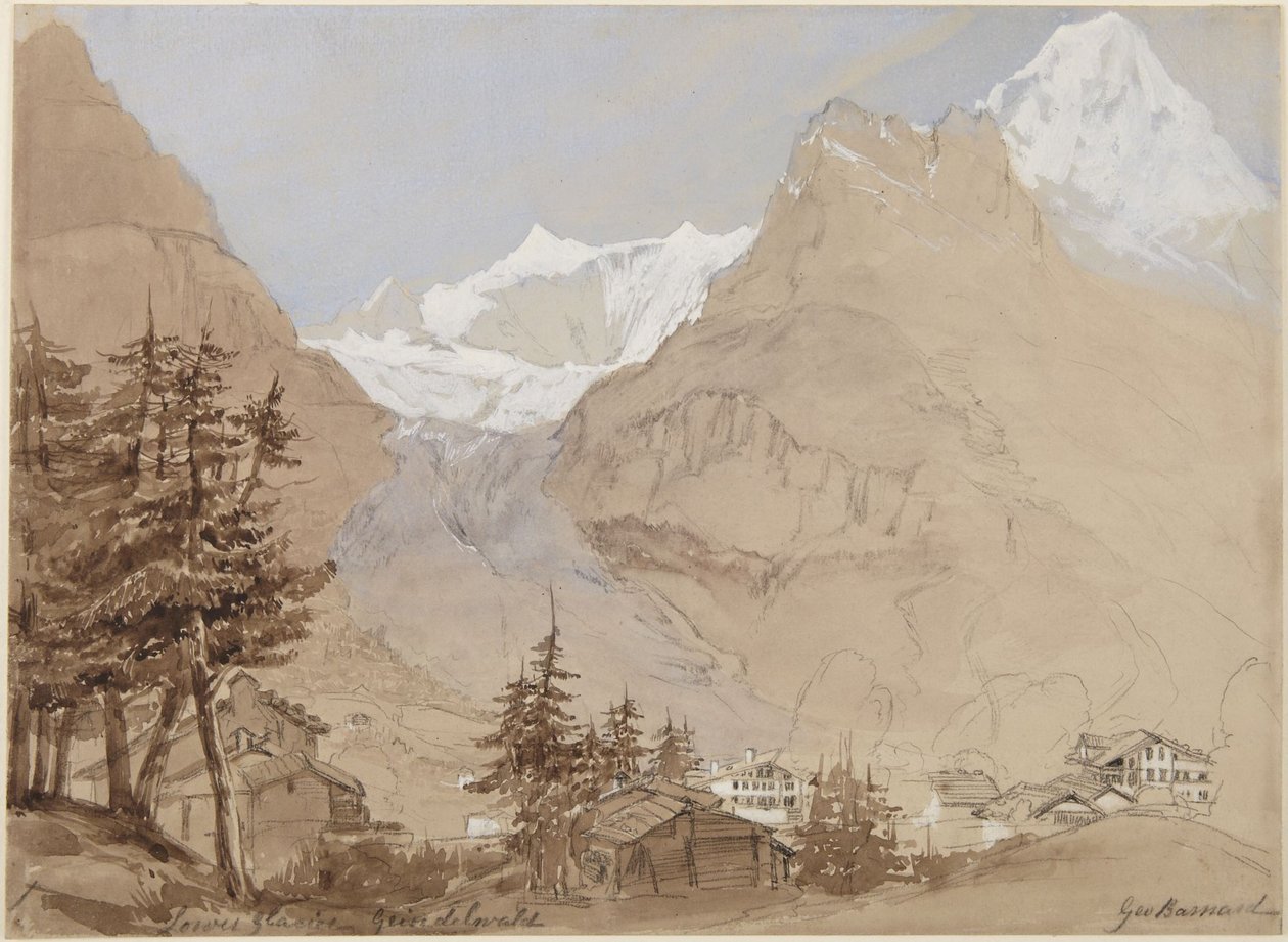 Lower Glacier, Grindelwald by George N. Barnard