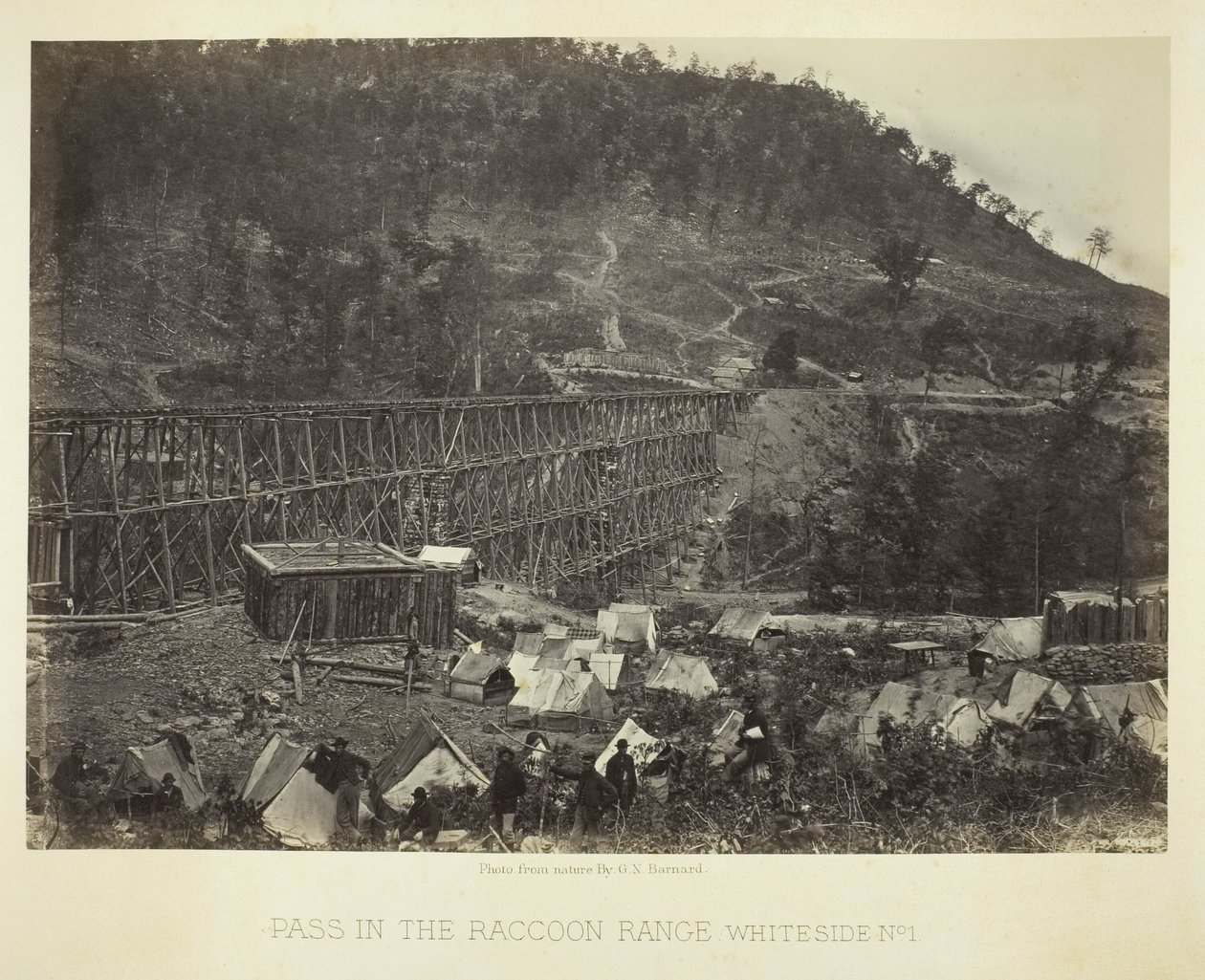 Pass in the Raccoon Range, Whiteside No. 1 by George N. Barnard