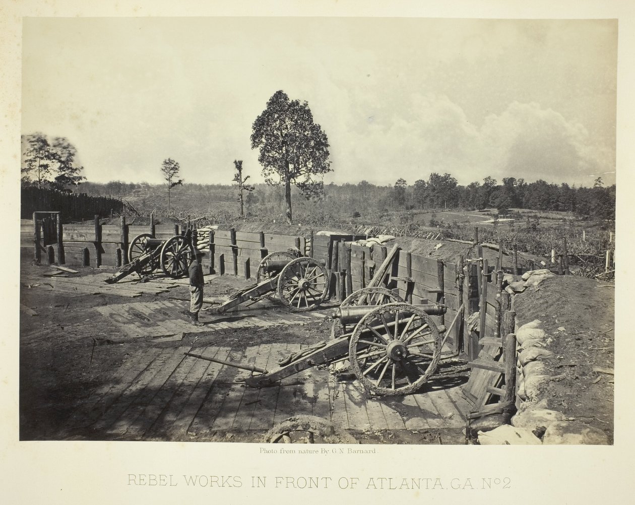 Rebel Works in Front of Atlanta, GA, No. 2 by George N. Barnard