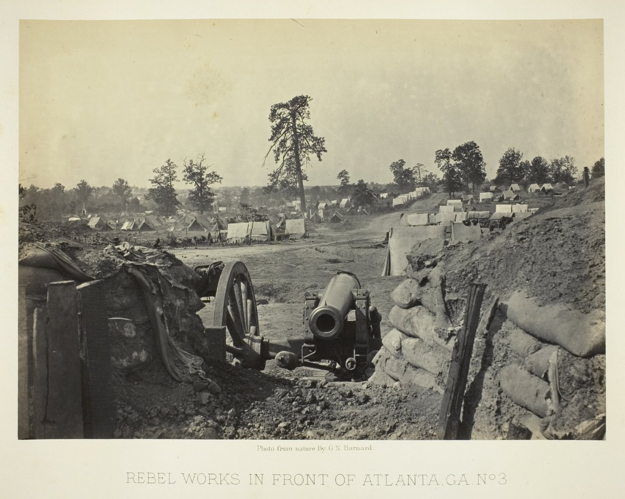 Rebel Works in Front of Atlanta, GA, No. 3 by George N. Barnard