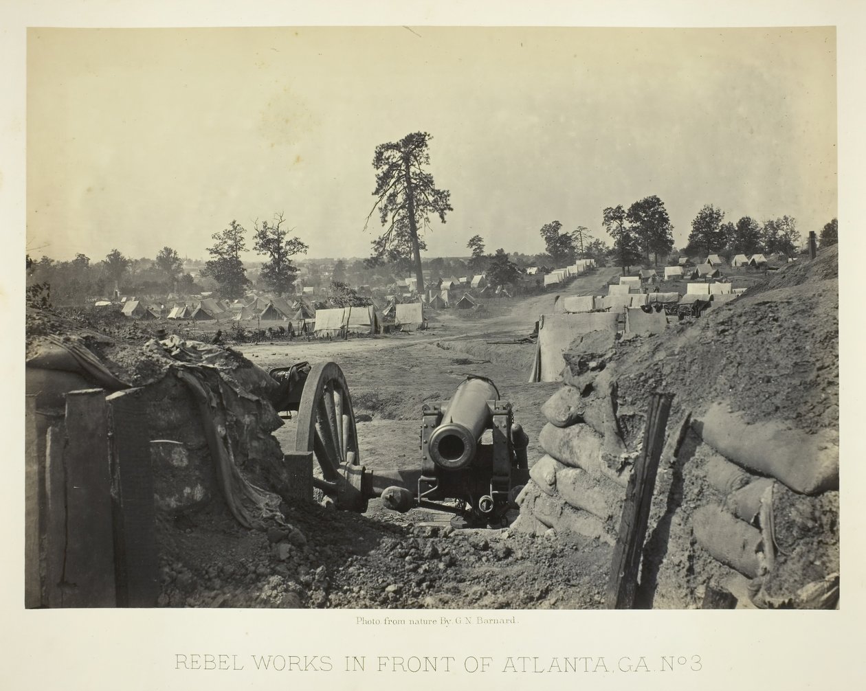 Rebel Works in Front of Atlanta, GA, No. 3, 1864 by George N. Barnard