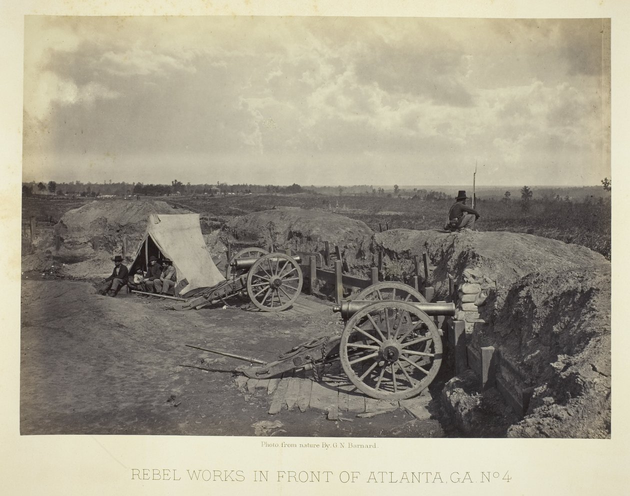 Rebel Works in Front of Atlanta, GA, No. 4 by George N. Barnard