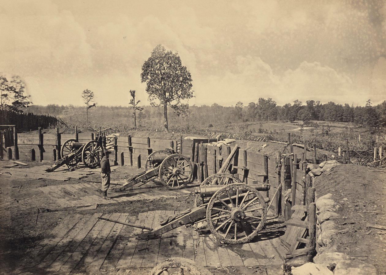 Rebel Works in Front of Atlanta, Georgia, No. 2 by George N. Barnard