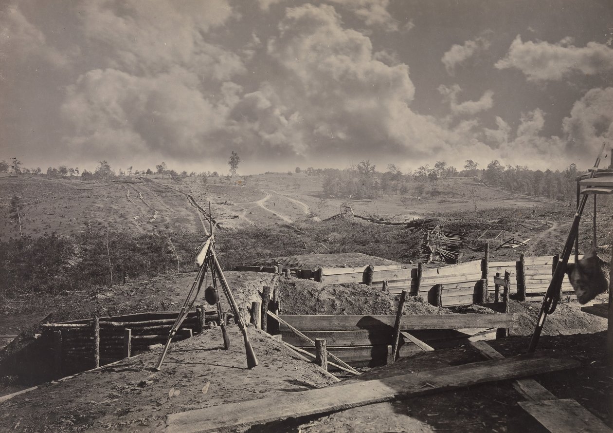 Rebel Works in Front of Atlanta, Georgia No. 5 by George N. Barnard