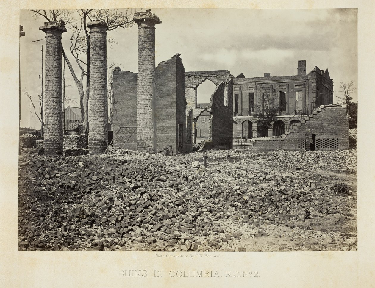 Ruins in Columbia, S.C., No. 2 by George N. Barnard