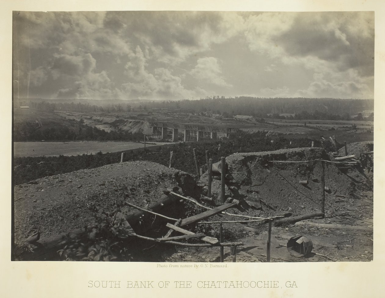 South Bank of the Chattahoochie, Ga., 1866 by George N. Barnard