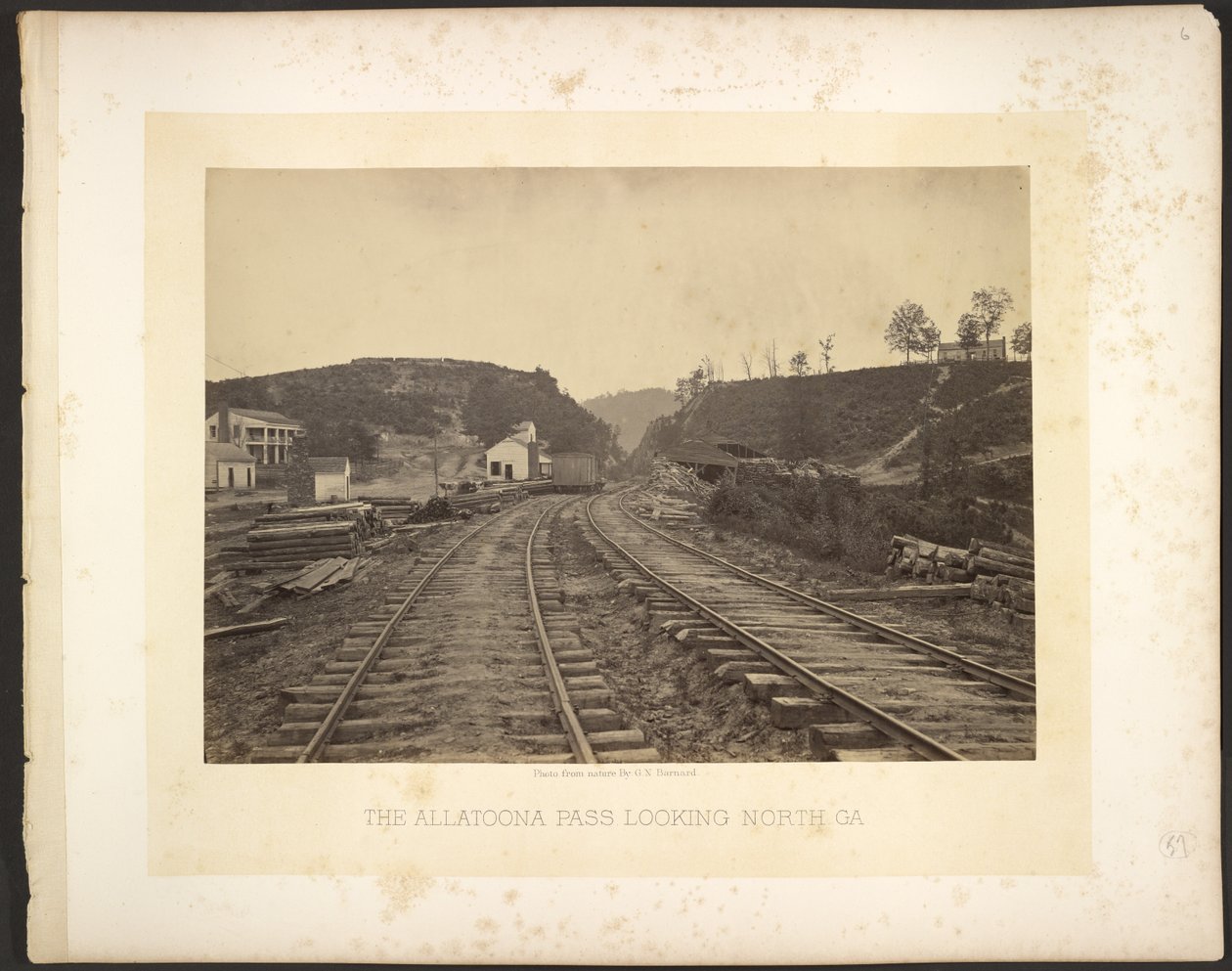 The Allatoona Pass Looking North, Georgia by George N. Barnard
