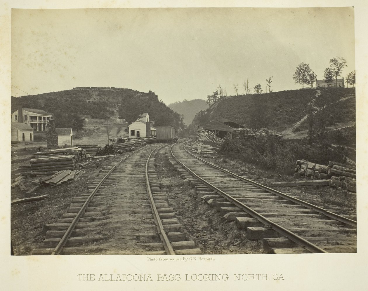 The Allatoona Pass, Looking North, Georgia by George N. Barnard