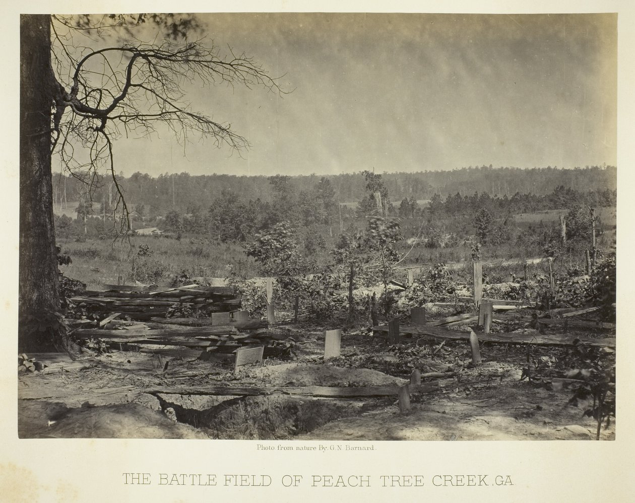 The Battlefield of Peach Tree Creek, Georgia by George N. Barnard