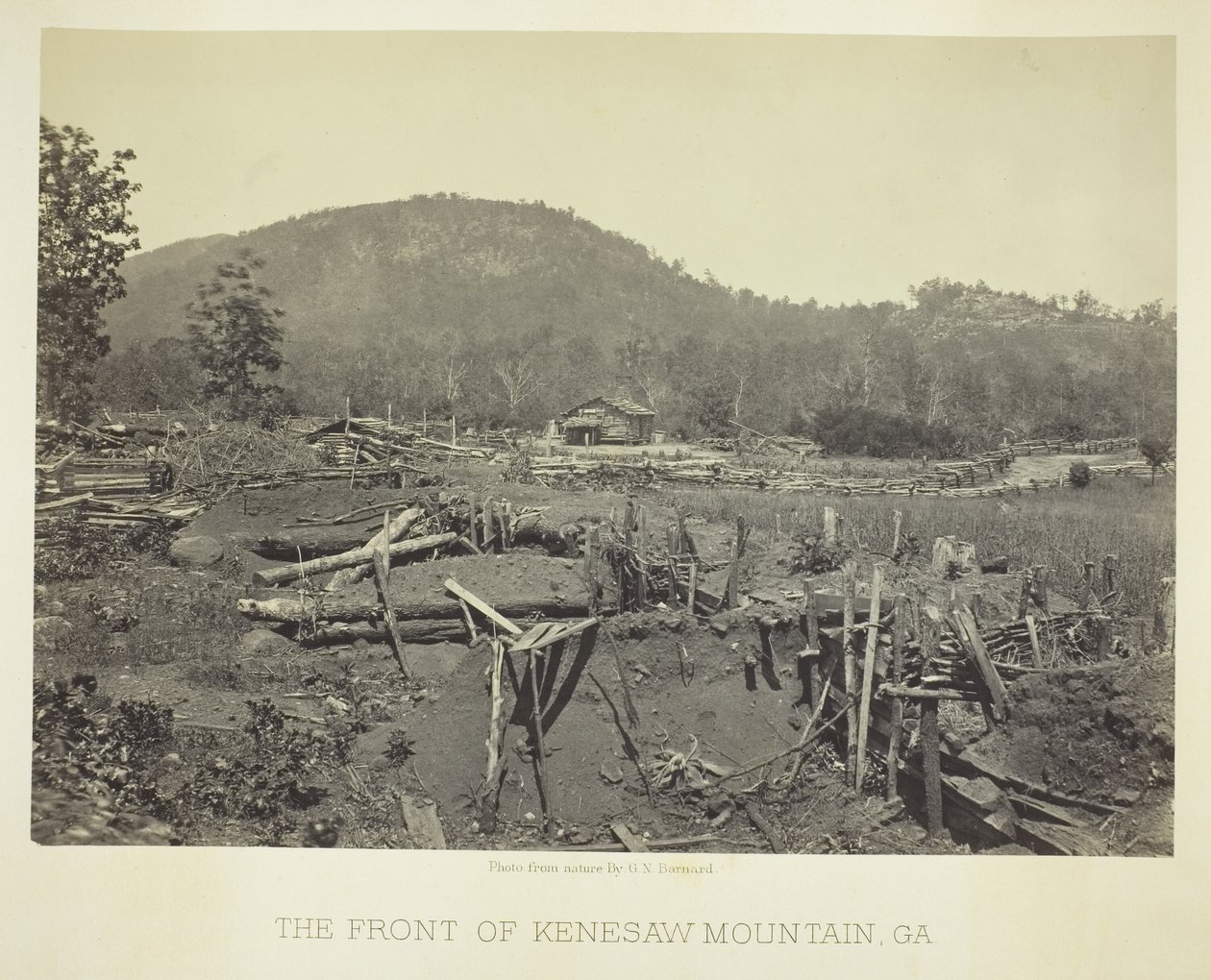 The Front of Kenesaw Mountain, GA by George N. Barnard