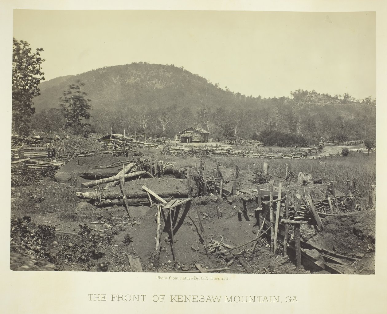The Front of Kenesaw Mountain, GA by George N. Barnard