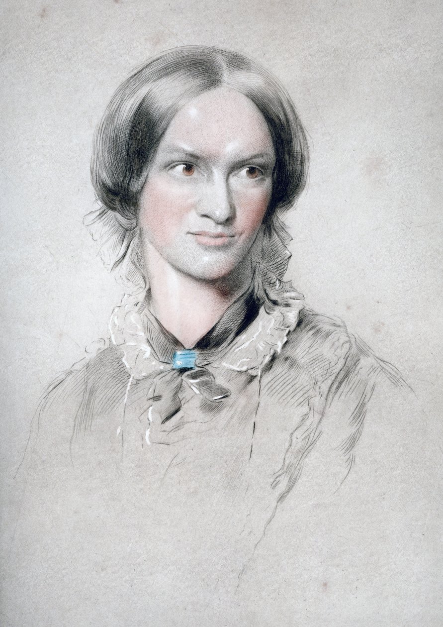 Charlotte Bronte, English novelist by George Richmond