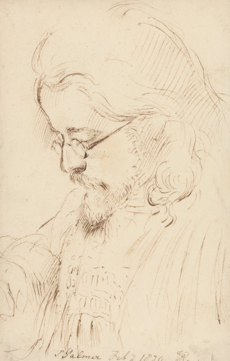 Portrait of Samuel Palmer, Head and Shoulders by George Richmond