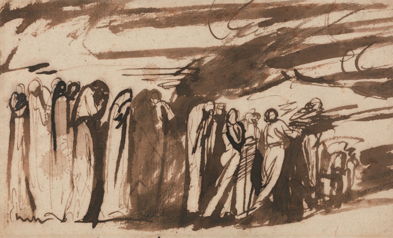 A Procession of the Damned: Study for Dante