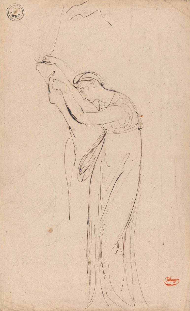 Captive or Dejected Woman: Possibly Andromache by George Romney