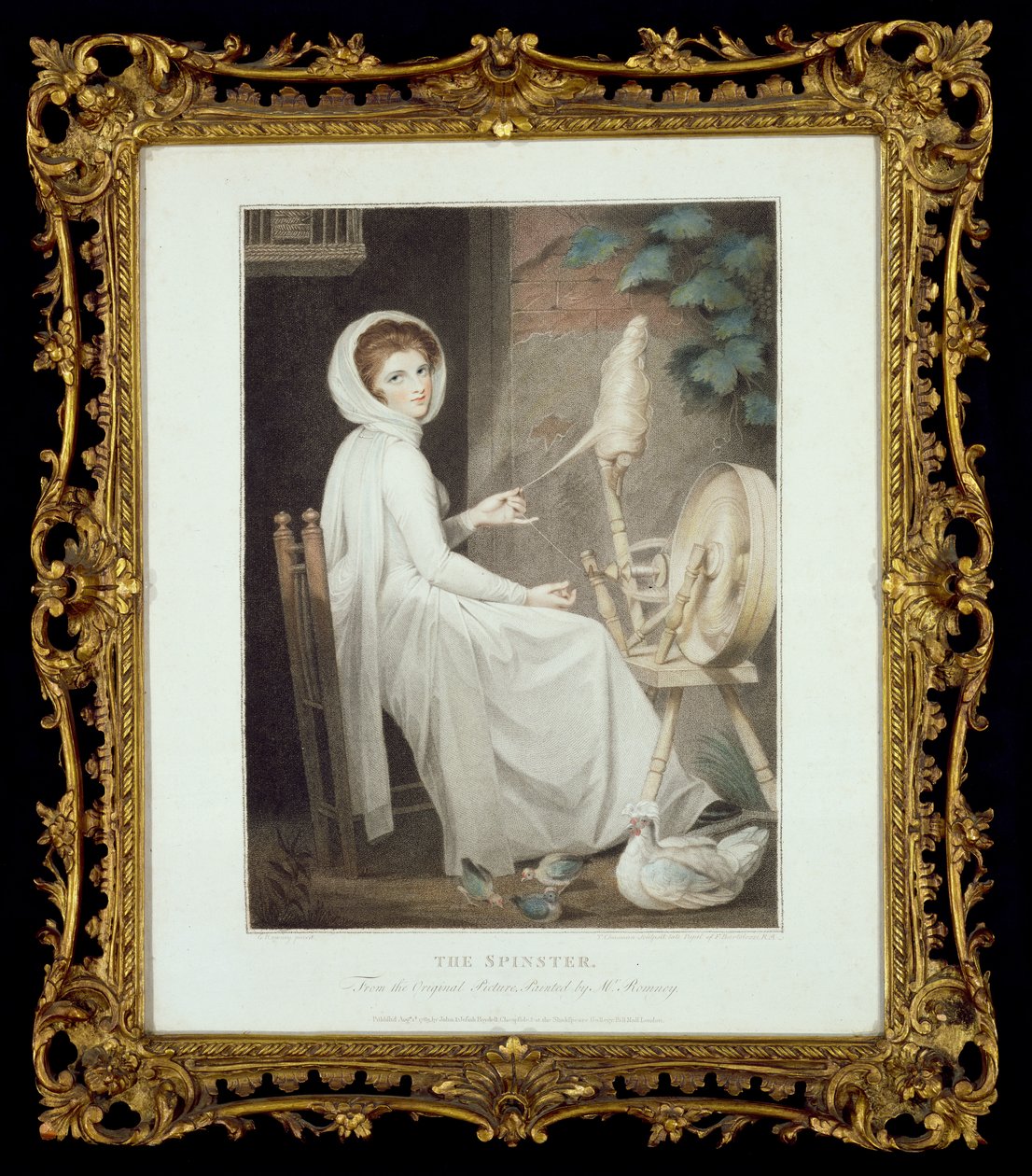 The Spinner (engraved by Thomas Cheesman, after G. Romney, published by John and Josiah Boydell) by George Romney