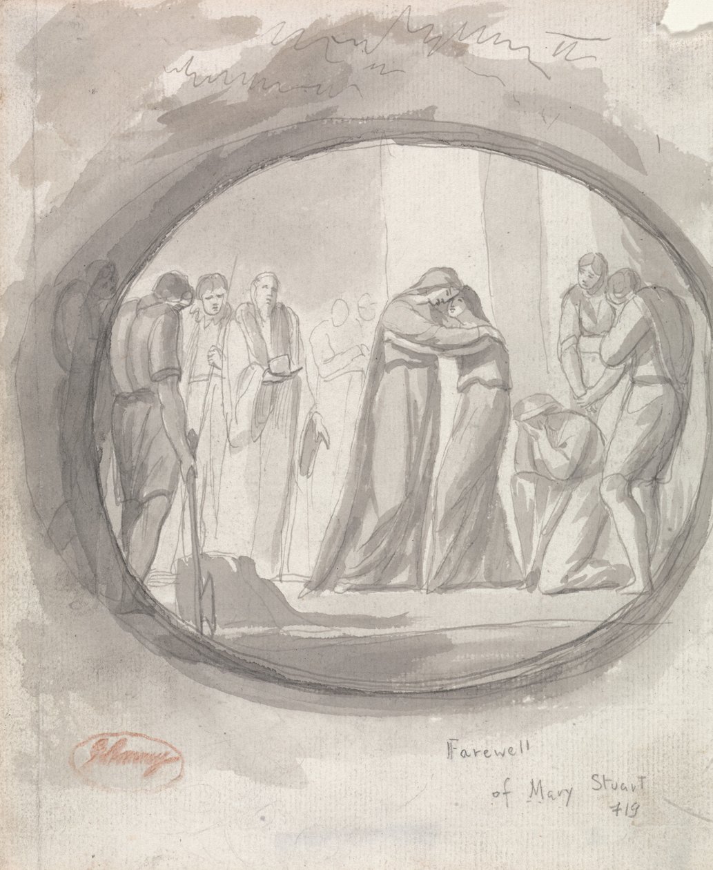 Farewell of Mary Stuart by George Romney