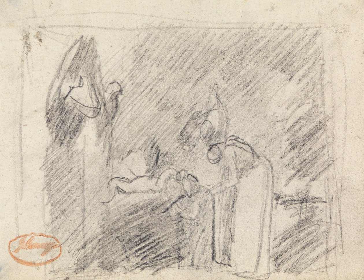 Figure Composition Study 42 by George Romney