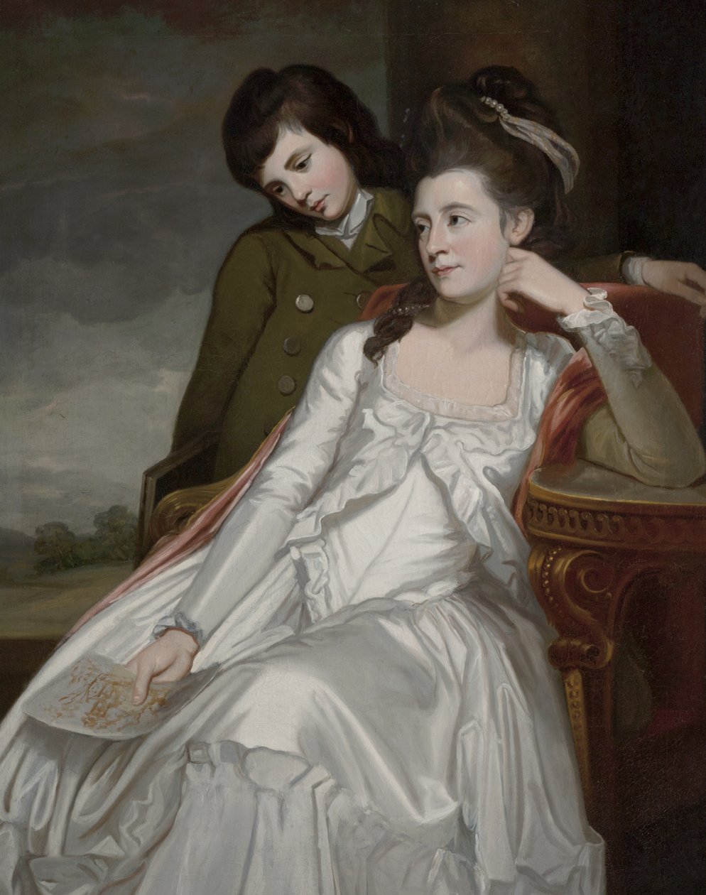 Jane, Duchess of Gordon and Her Son, George by George Romney