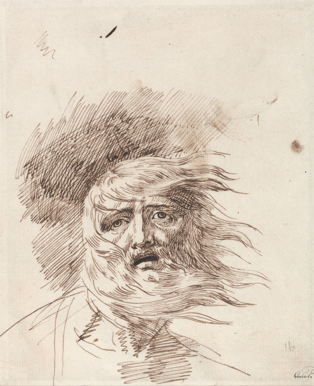 Lear in the Storm, King Lear, Act III, Scene II by George Romney