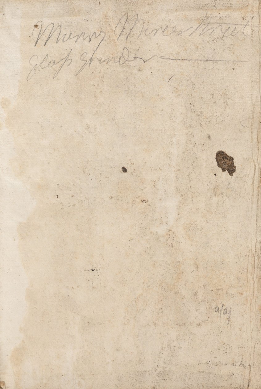 Manuscript Notes by George Romney