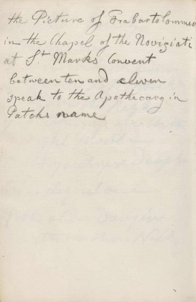 Manuscript Notes by George Romney