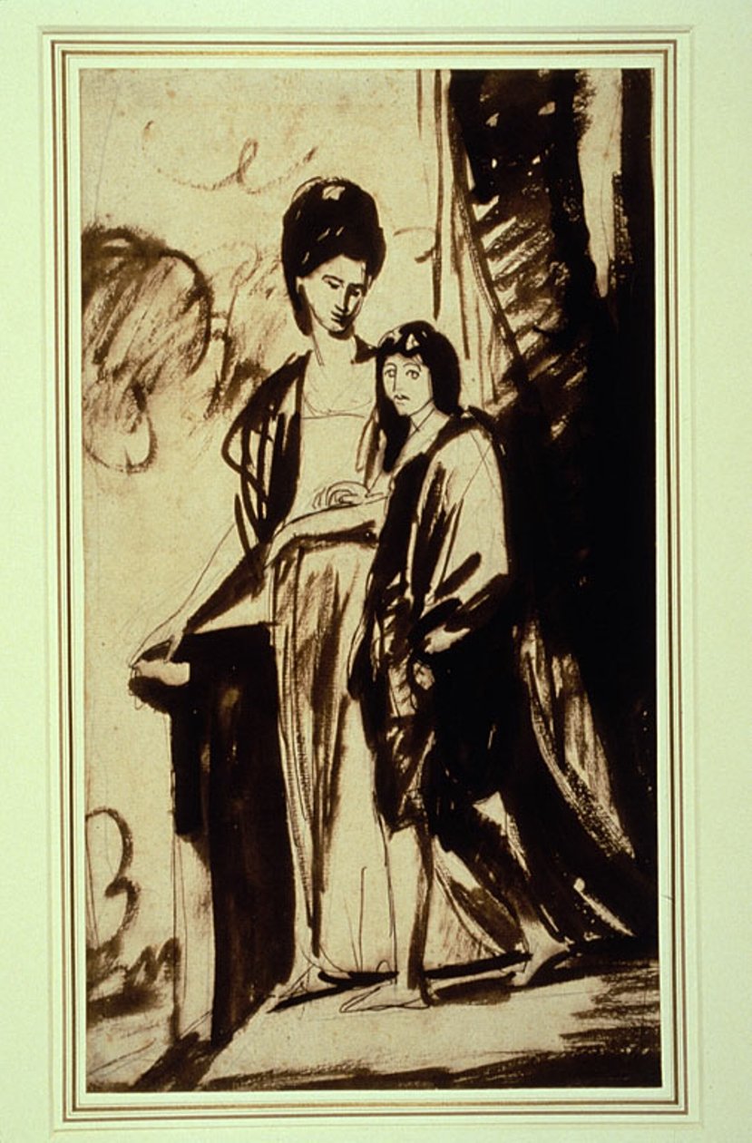 Portrait of a Mother and Her Son (Probably Jane, Duchess of Gordon, and Her Son George, First Marquess of Huntley) by George Romney
