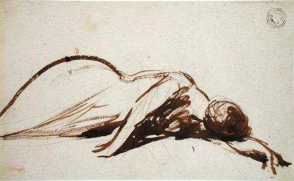 Prostrate Woman by George Romney