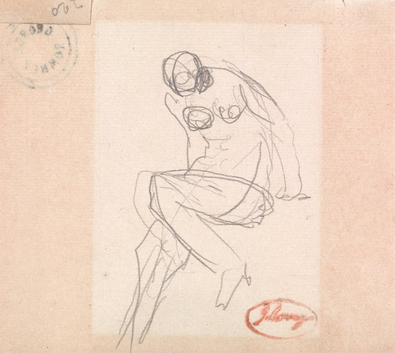 Seated Female Nude, Probably for 