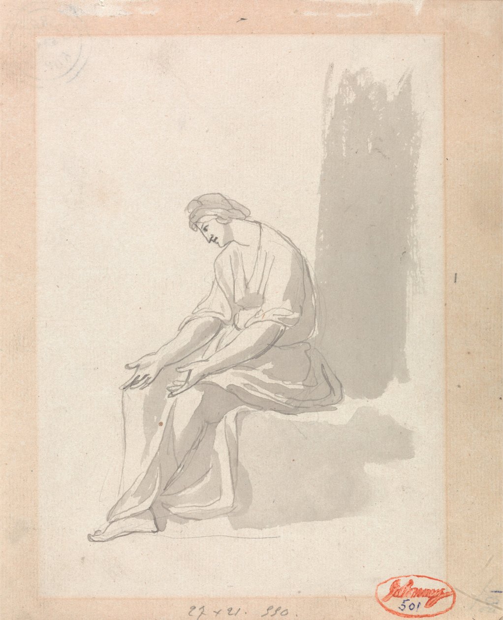 Seated Woman by George Romney