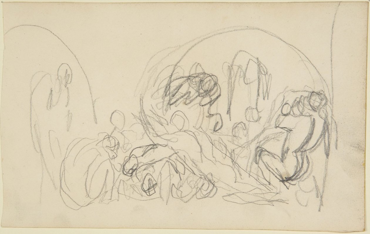 Sketch for Howard Visiting Prisons by George Romney