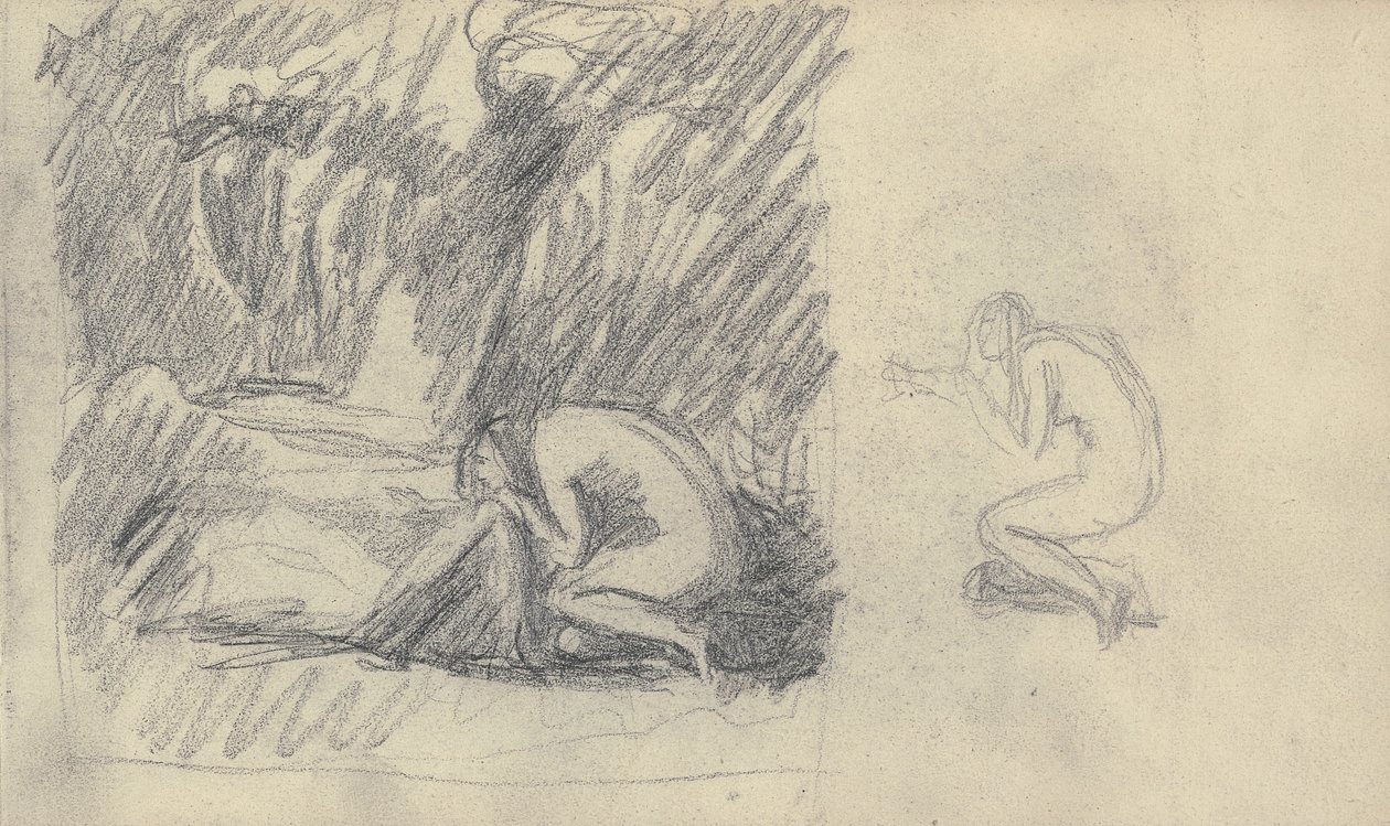 Sketchbook Drawing by George Romney