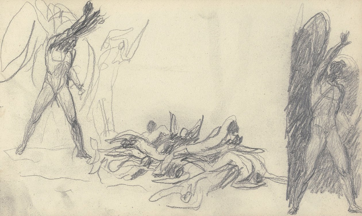Sketchbook Drawing by George Romney