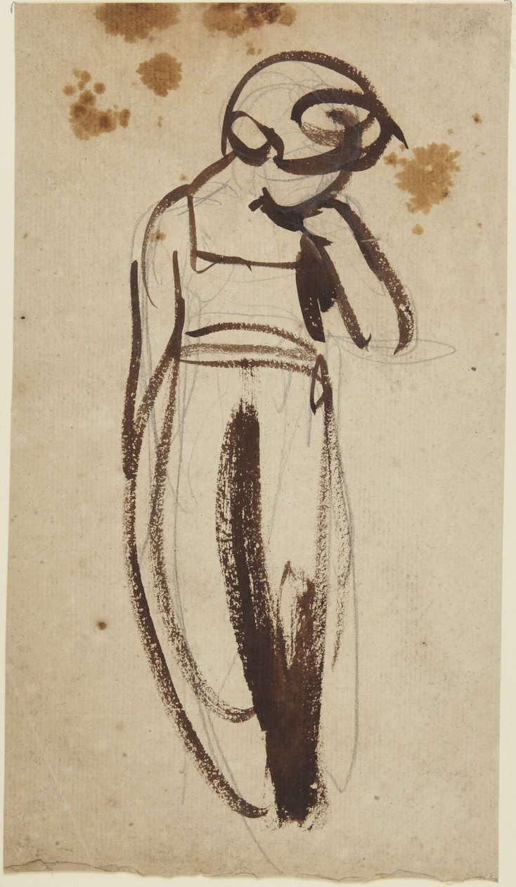 Standing Child with Hand to Chin by George Romney