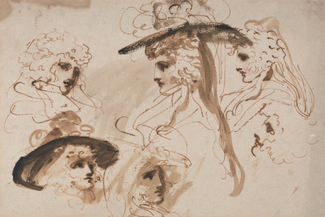 Studies for the Head of a Lady (Studies of a Woman