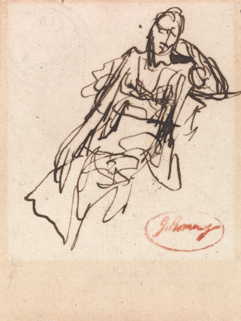 Study of a Seated Woman by George Romney