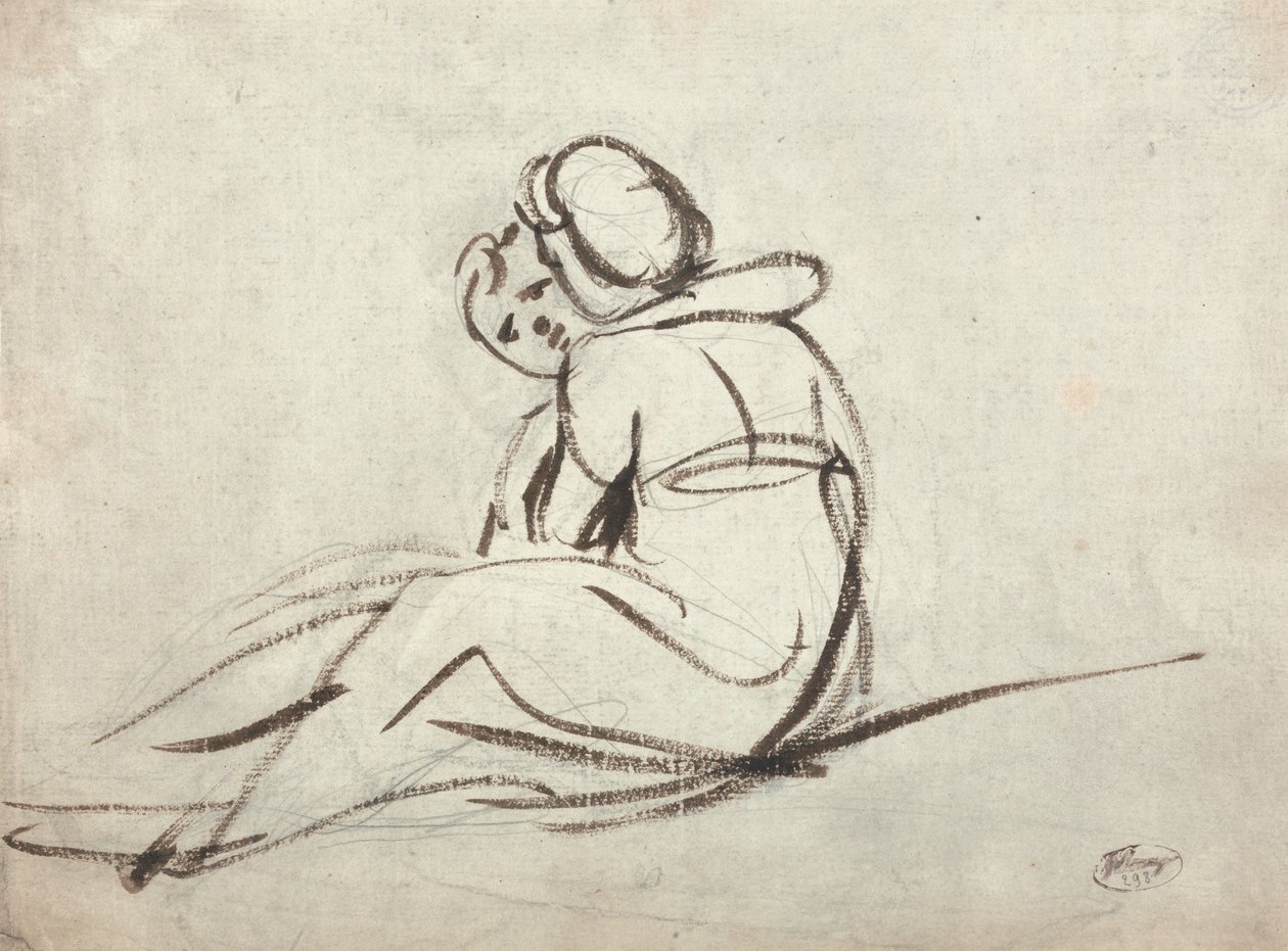 Two Children Embracing by George Romney